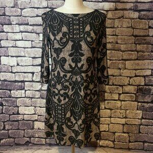Lbisse Black & Khaki Dress Size M